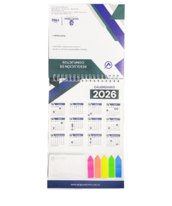 Alternative view of Calendario con tacos y banderitas - vertical